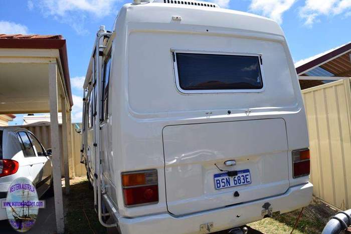 Toyota Coaster - the rear end