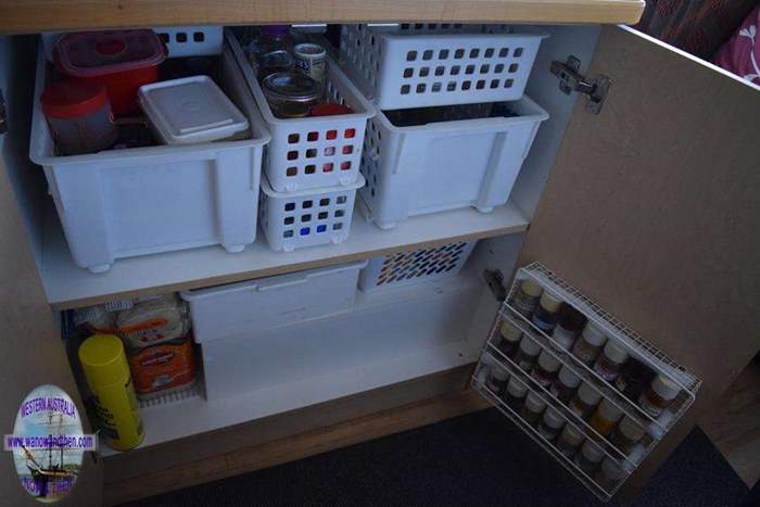 Containers for cupboards