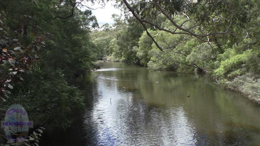 The river next to the park