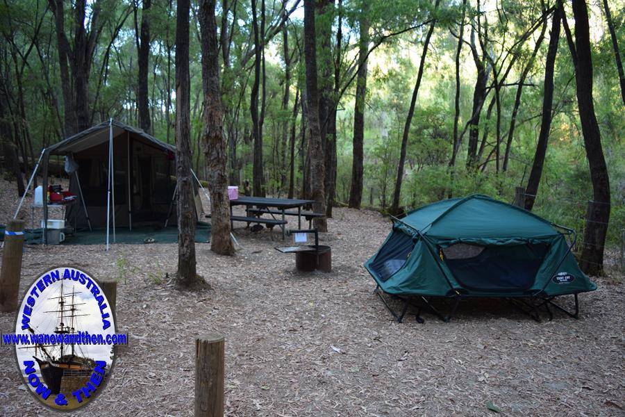 Our campsite at Honeymoon Pool